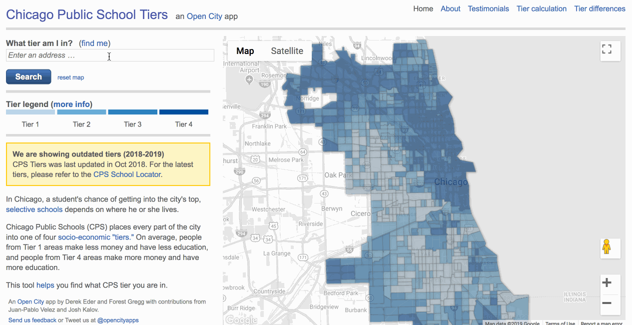 Chicago Public School Tiers